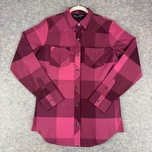 Under Armour Tradesman Flannel 2.0 Long Sleeve Shirt Fitted Plaid Womens XS